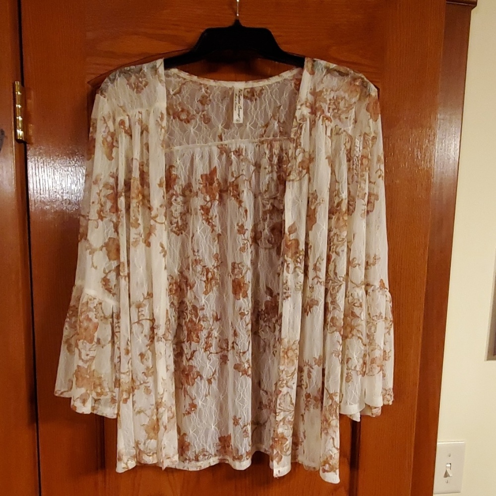 Per Seption Concept womens XL sheer jacket